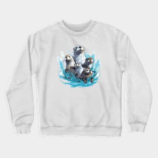 Otters family Crewneck Sweatshirt